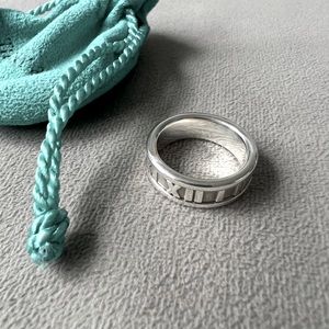 Tiffany & Co atlas sterling silver Ring vintage Tiffany ring